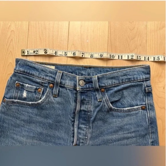 Like-New- Levi's Premium 501 Skinny Stretch Jeans Jive Hushed (25/28) - Picture 8 of 11